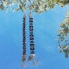 Geweven kralen armband 'Turquoise stained glass'