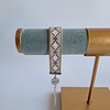 Geweven kralen armband 'White diamond'