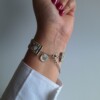 Geweven kralen armband 'White diamond'