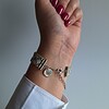 Geweven kralen armband 'White diamond'