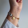 Geweven kralen armband 'White leopard'