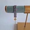 Geweven kralen armband 'Xoxo blue & purple'