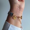 Geweven kralen armband 'Xoxo blue & purple'