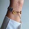 Geweven kralen armband 'Xoxo blue & purple'