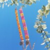 Geweven kralen armband 'Yellow stained glass'