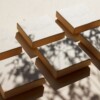 Golden Blossom | Handgeweven Geometrische Kralenoorbellen voor Gevoelige Oren