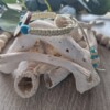 Handgeknoopte macramé armband met turquoise steen
