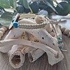 Handgeknoopte macramé armband met turquoise steen