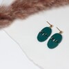 Liguus Petrol | Statement Oorbellen - Unieke Patronen, Texturen & Hypoallergene Ontwerp