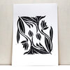 Print art Deco Flowers