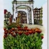 Schilderij Magere Brug Tulpen Amsterdam