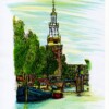 Schilderij Montebaanstoren Amsterdam
