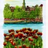 Schilderij Oosterdok Tulpen Amsterdam