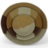Set van 3 beige en bruin rieten manden