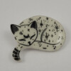 Slapende kosmische glow in the dark kitten magneet