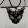 Suiker schedel kat ketting