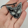 Suiker schedel kat ketting