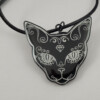 Suiker schedel kat ketting