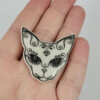 Suiker schedel kat magneet