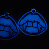 Vampier tanden glow in the dark ketting