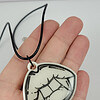Vampier tanden glow in the dark ketting
