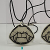 Vampier tanden glow in the dark ketting