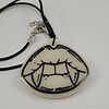 Vampier tanden glow in the dark ketting