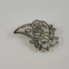 Vogel schedel bloem magneet