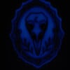Vogel schedel glow in the dark muur decoratie