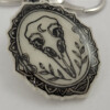 Vogel schedel sleutelhanger