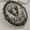 Vogel schedel sleutelhanger