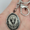 Vogel schedel sleutelhanger