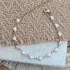 White hearts all over armband