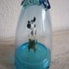ZEBRA met CORSET glasobject met schaaltje / kandelaar
