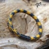 Armband van Textielsnoer - Mustard Grey