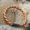 Armband van Textielsnoer - Pixel Orange