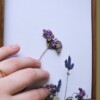 Bloemen Borduurwerk - Paarse bloemen uit Zuid-Afrika