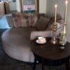 CORSET GIRAF Koper glasobject met kandelaar functie