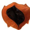 Geborduurde handtas van warme terra kleuren
