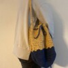 Gehaakte beurs tas van duurzame raffia garen