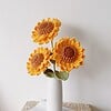 Gehaakte groet zonnebloemen