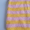 Gehaakte muts 'Baby pink & yellow'