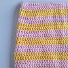 Gehaakte muts 'Baby pink & yellow'