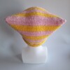 Gehaakte muts 'Baby pink & yellow'