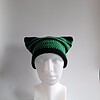 Gehaakte muts | Zwart en groen