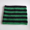 Gehaakte muts 'Black & green'
