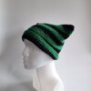 Gehaakte muts 'Black & green'