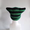 Gehaakte muts 'Black & green'