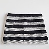 Gehaakte muts 'Black & light grey'