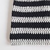 Gehaakte muts 'Black & light grey'